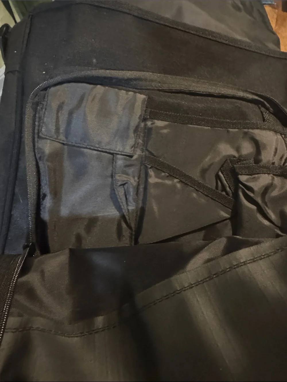 Black Laptop Messenger Bag with IT Support Services Logo